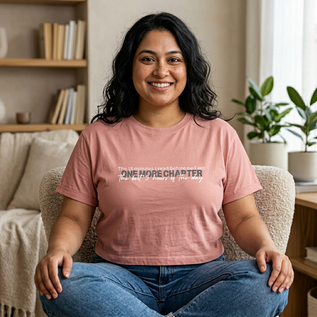 One_More_Chapter_Best_3_hrs_of_the_day_Minimalist_boxy_Tee_Plus_size