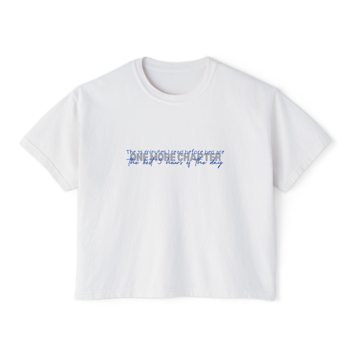 One_More_Chapter_Best_3_hrs_of_the_day_Minimalist_boxy_Tee_White