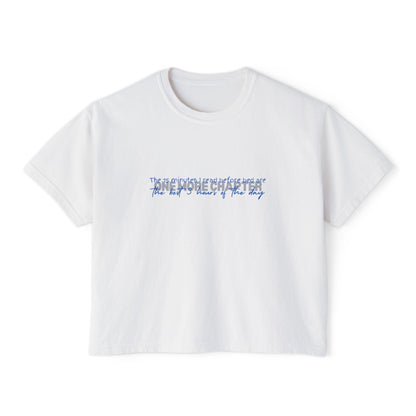 One_More_Chapter_Best_3_hrs_of_the_day_Minimalist_boxy_Tee_White