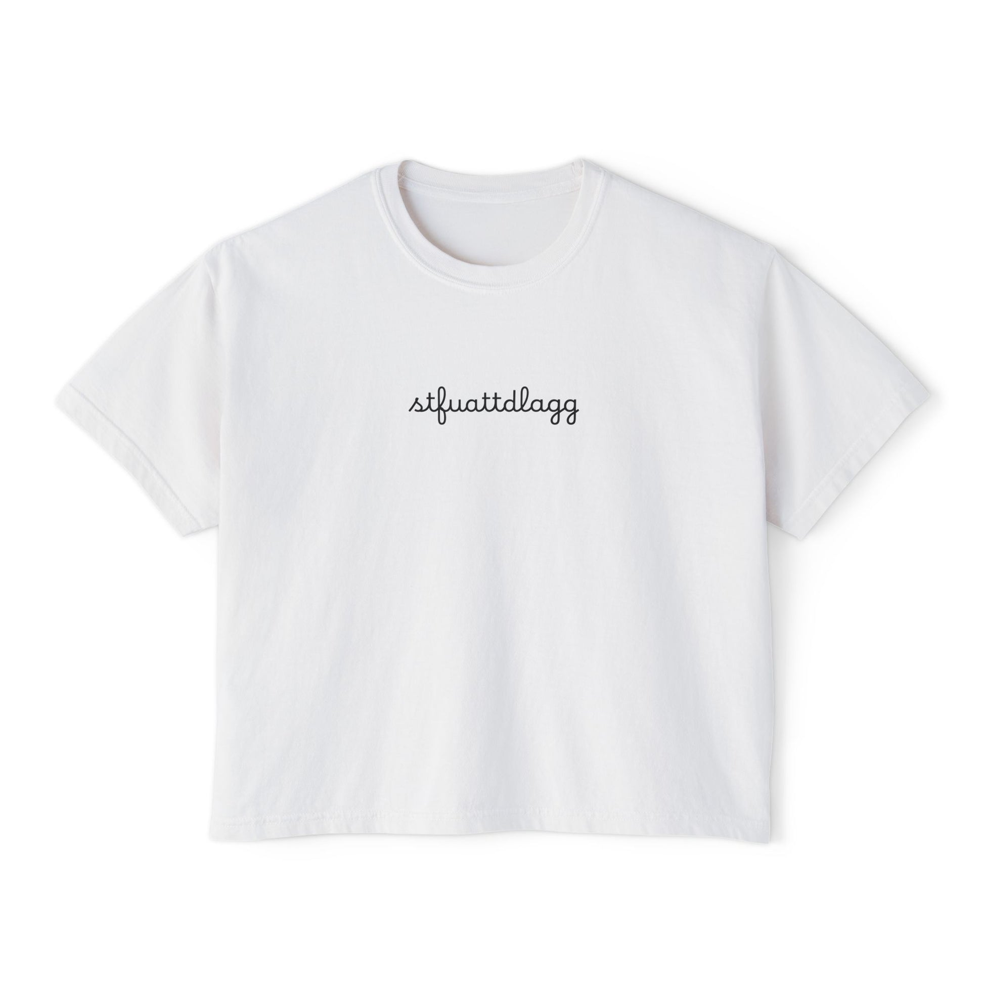 STFUATTDLAGG_boxy_cursive_White