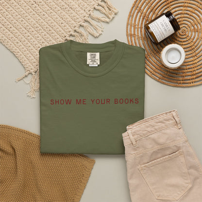 Show_Me_Your_Books_Red_text_Hemp