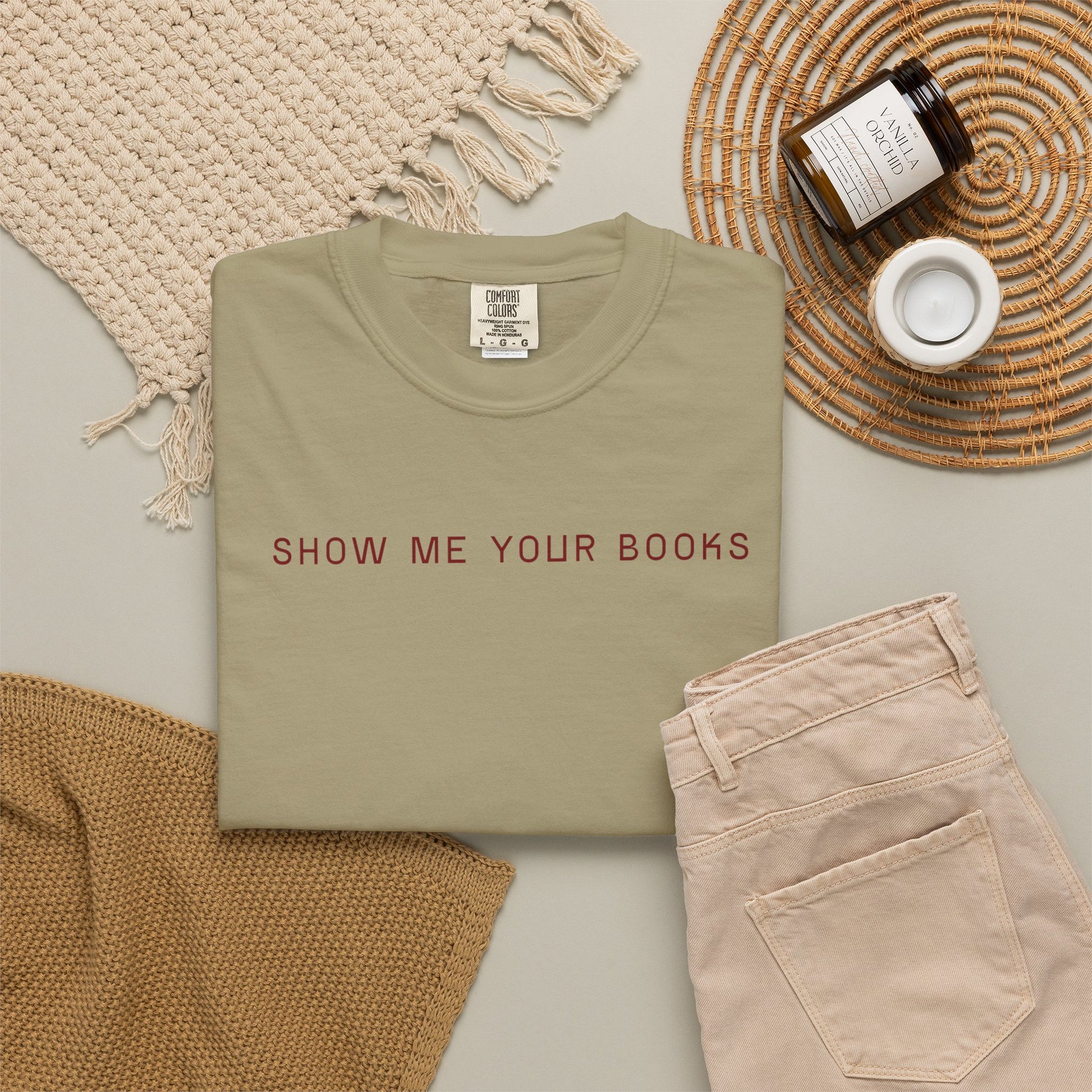 Show_Me_Your_Books_Red_text_Khaki