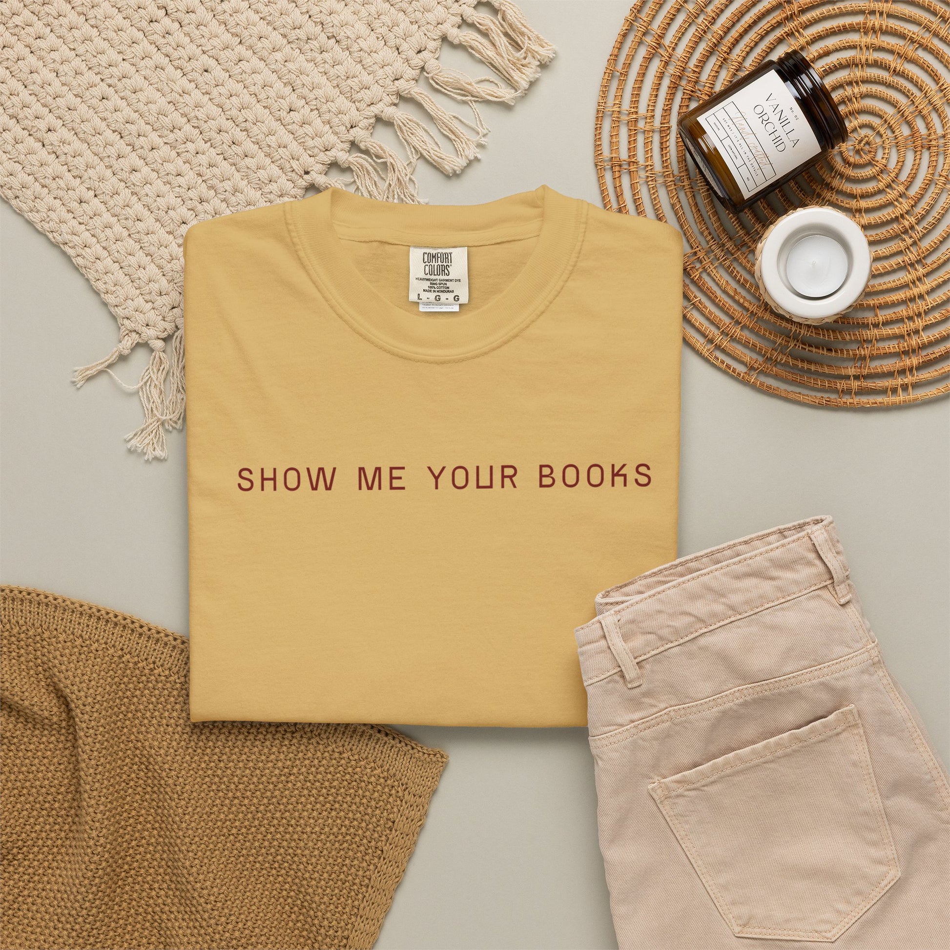 Show_Me_Your_Books_Red_text_Mustard