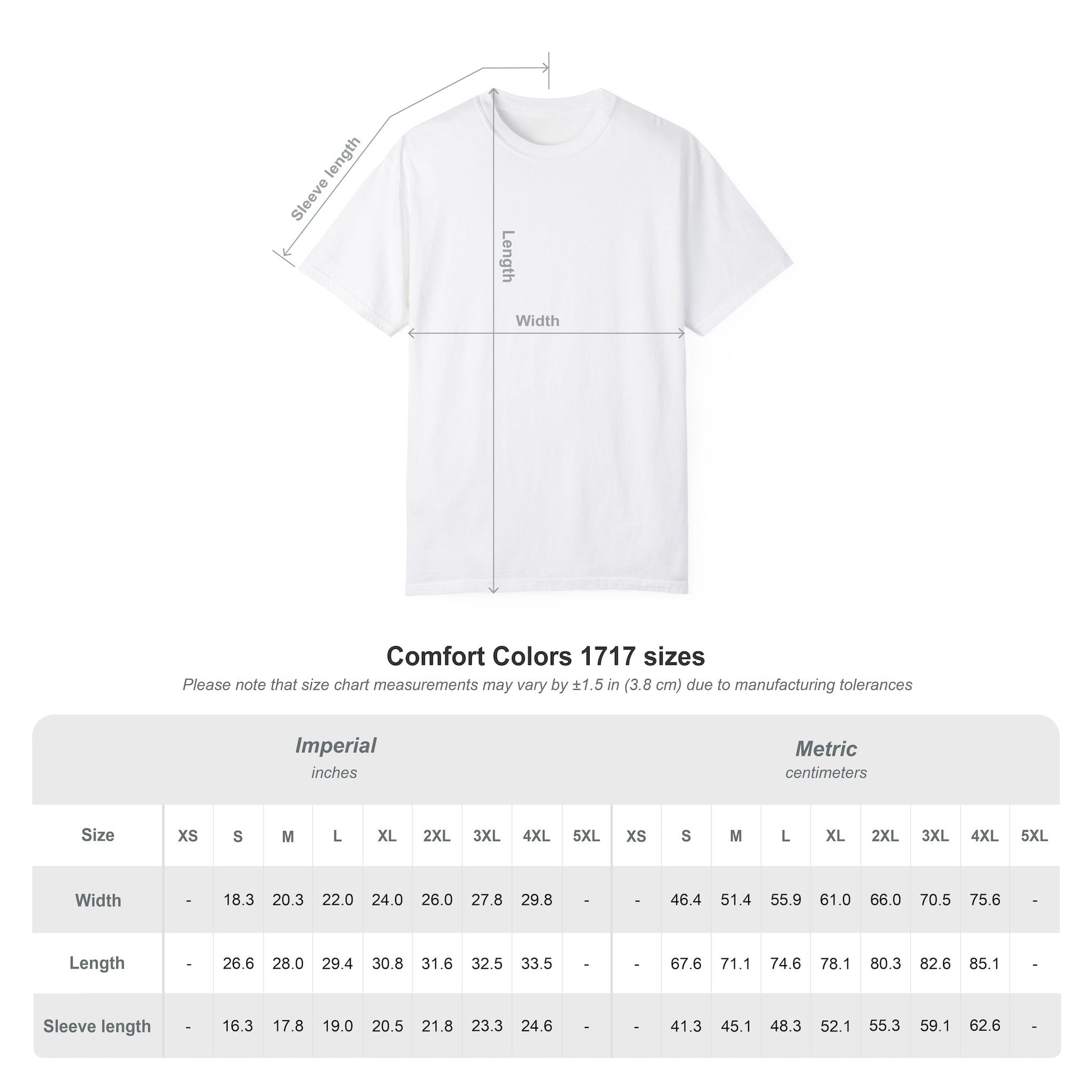 Size Chart 45