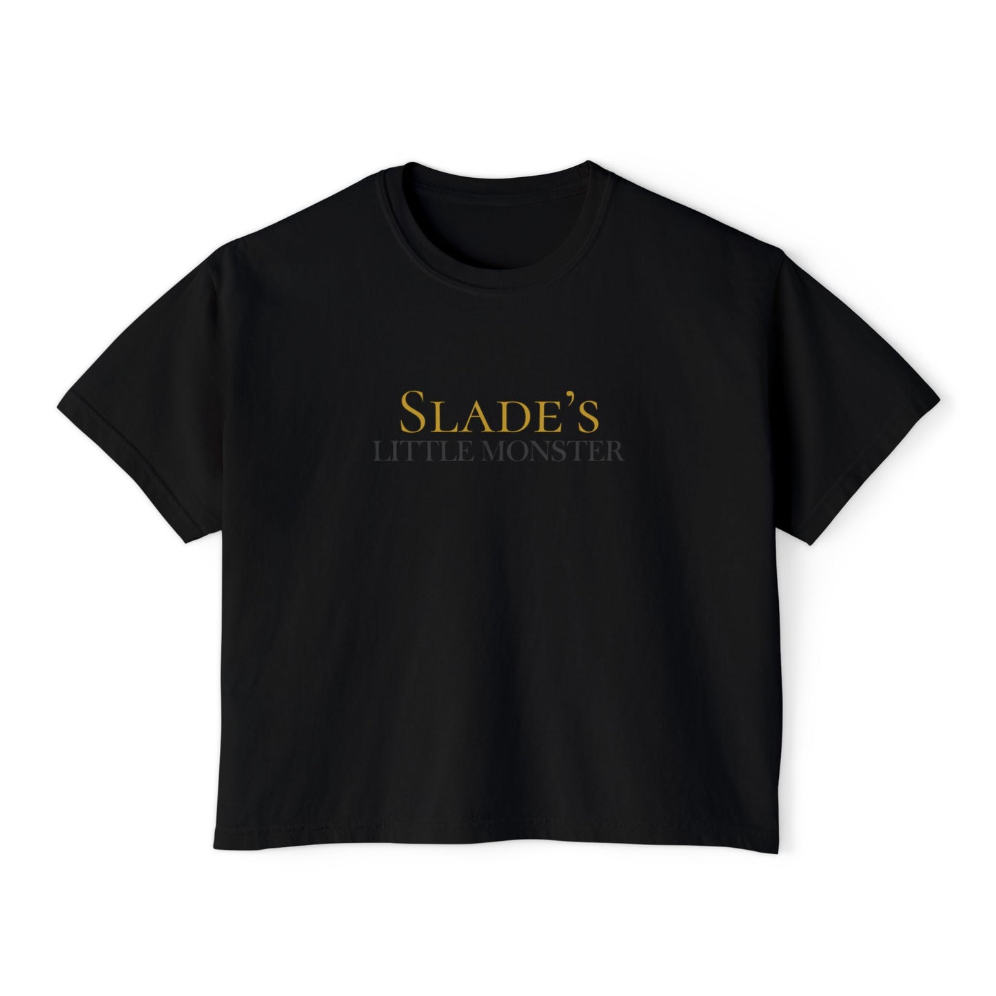 Slade Little Monster Women's Boxy Tee Black