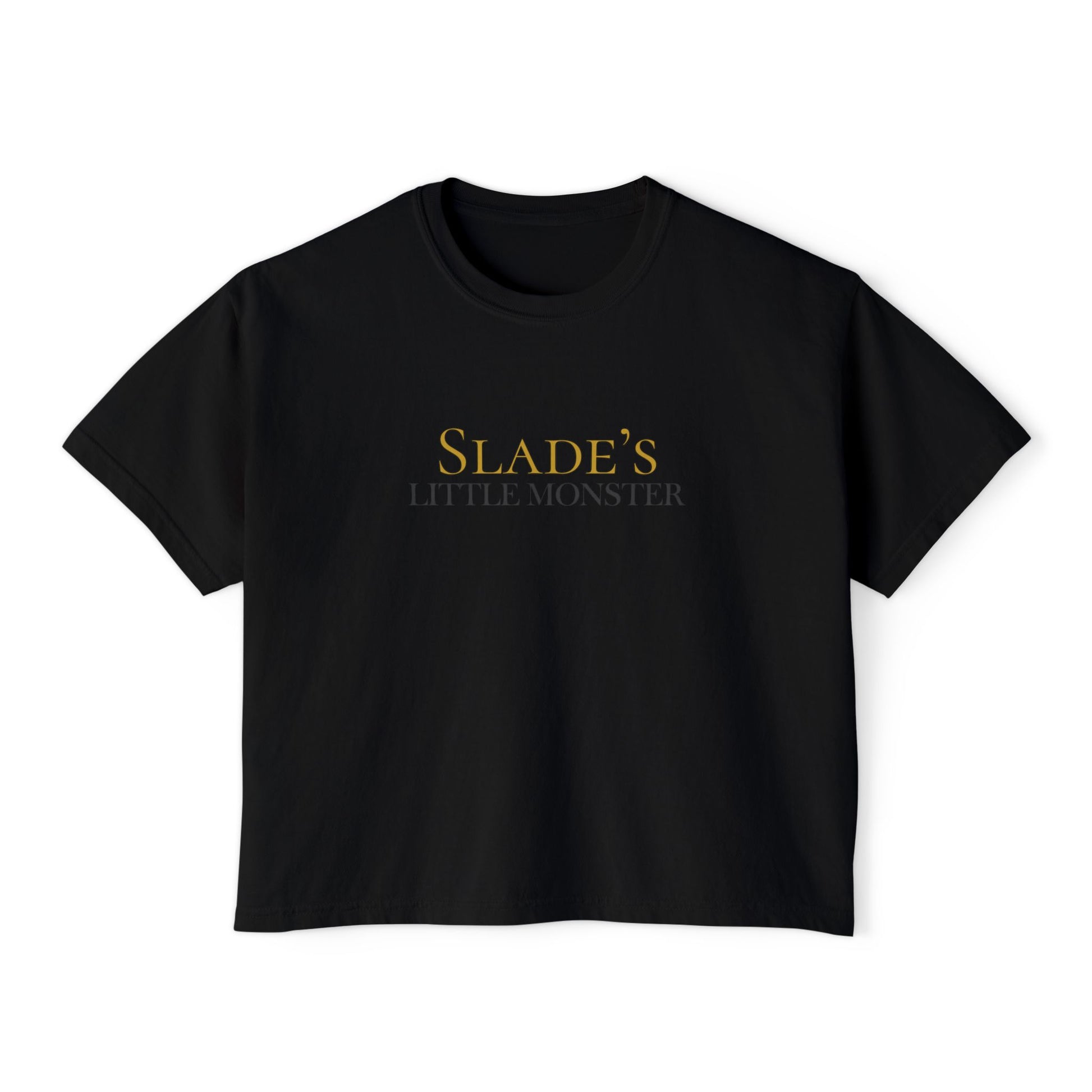 Slade Little Monster Women's Boxy Tee Black