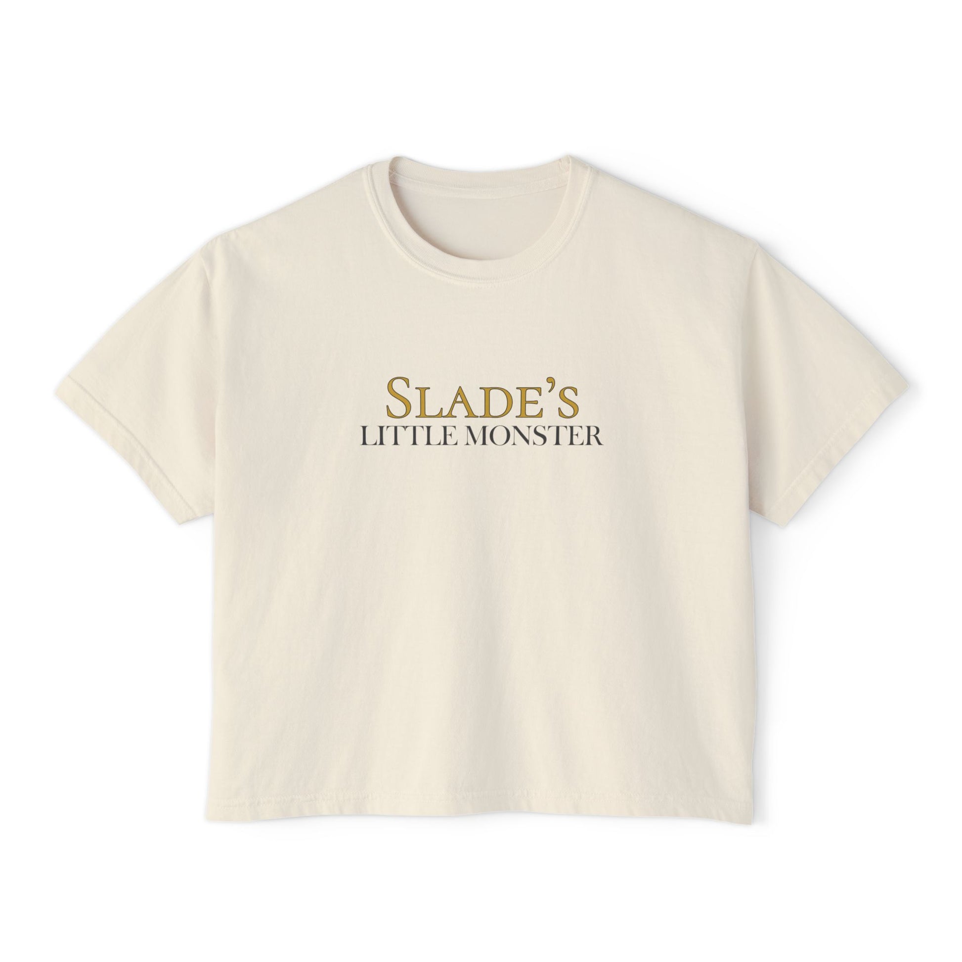 Slade Little Monster Women's Boxy Tee Ivory