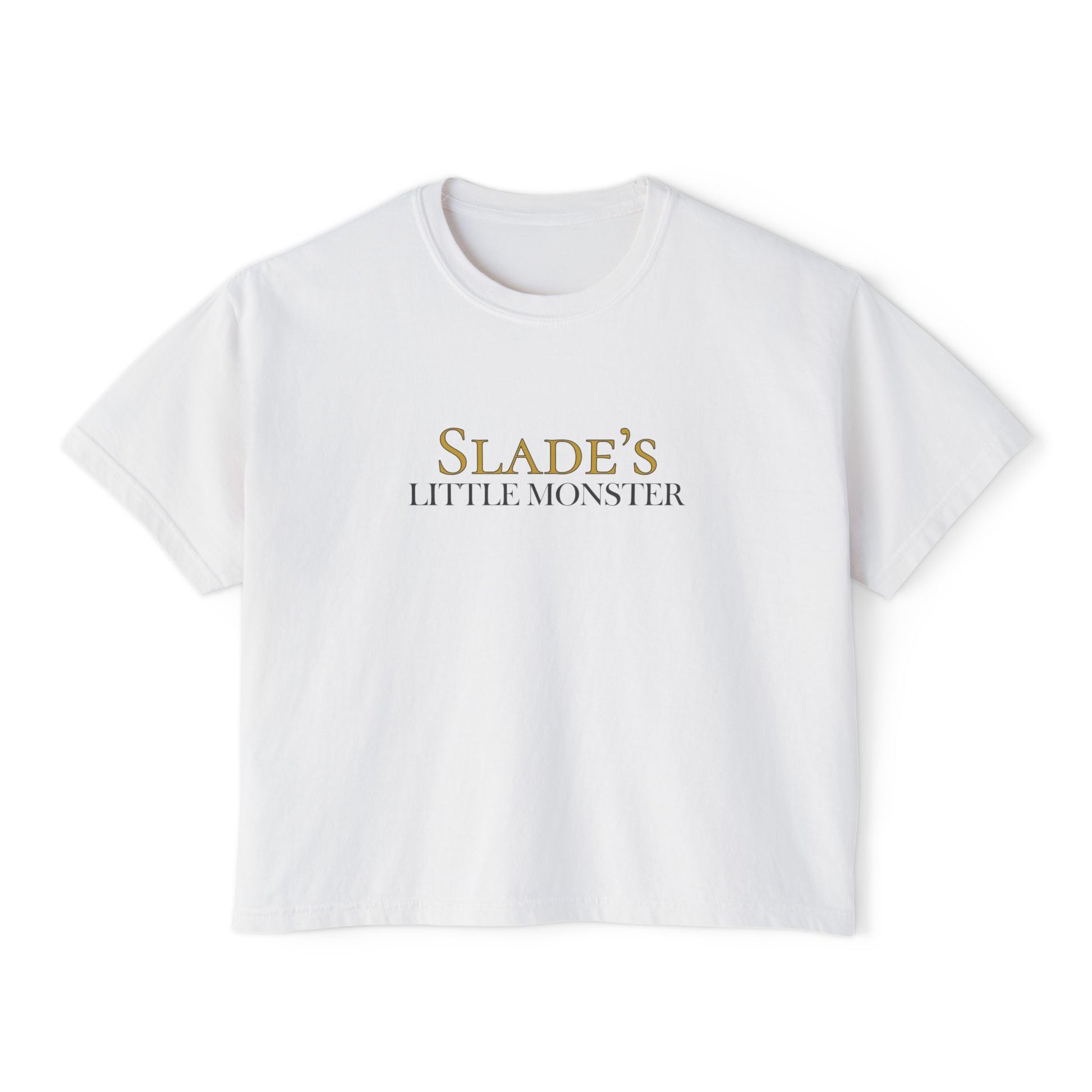 Slade Little Monster Women's Boxy Tee White