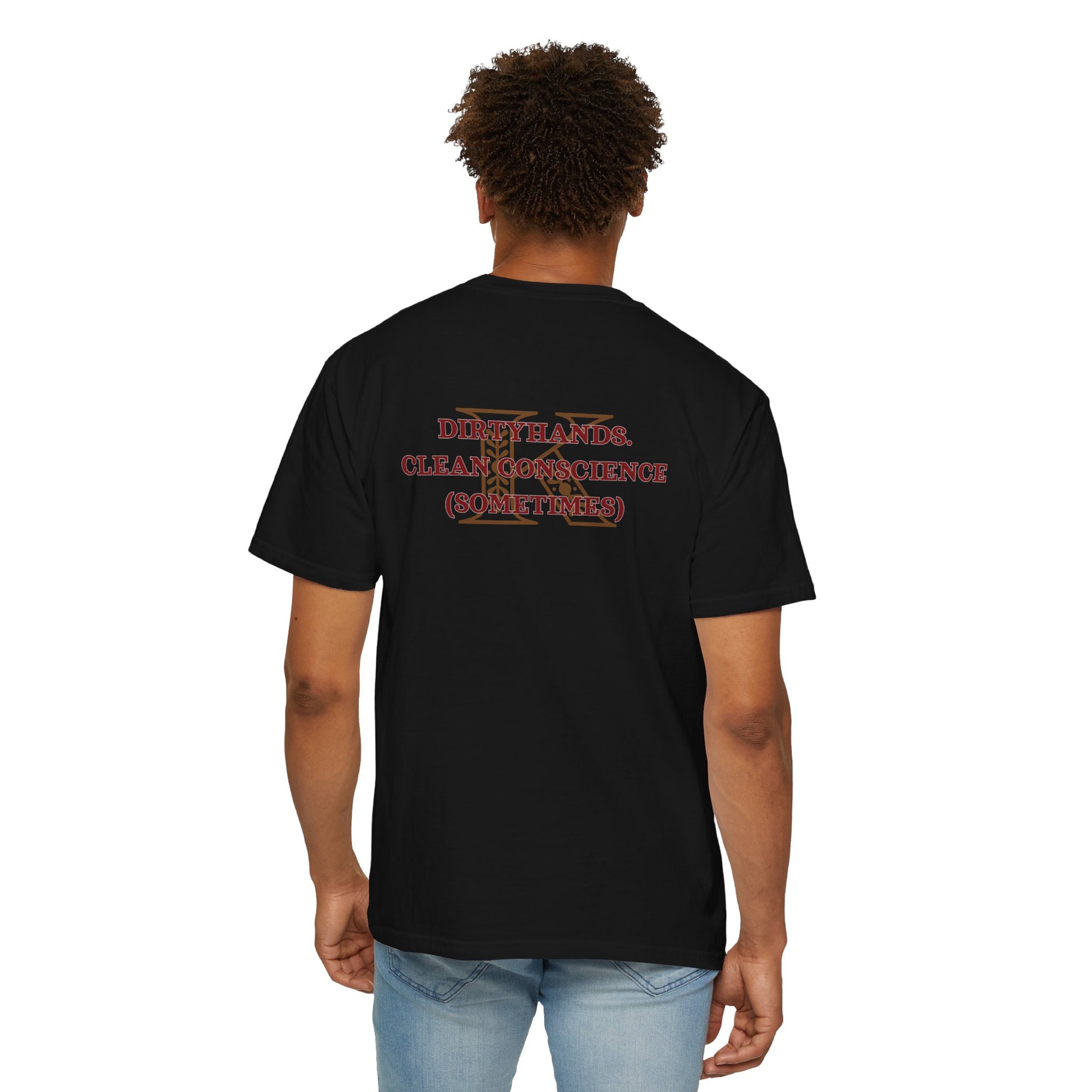 T-shirt Dirtyhands Kaz Brekker Six of Crows Black Mockup
