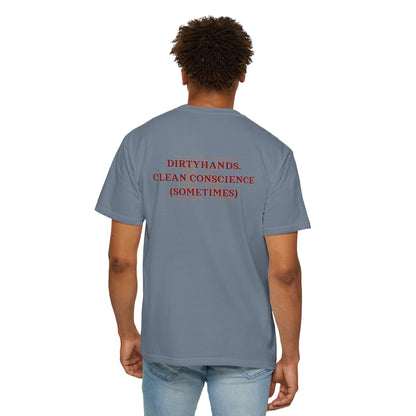 T-shirt Dirtyhands Kaz Brekker Six of Crows Blue Jean Mockup