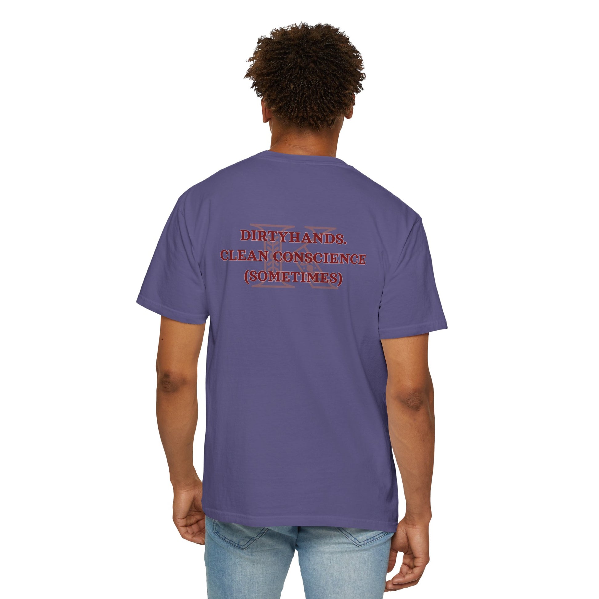 T-shirt Dirtyhands Kaz Brekker Six of Crows Grape Mockup