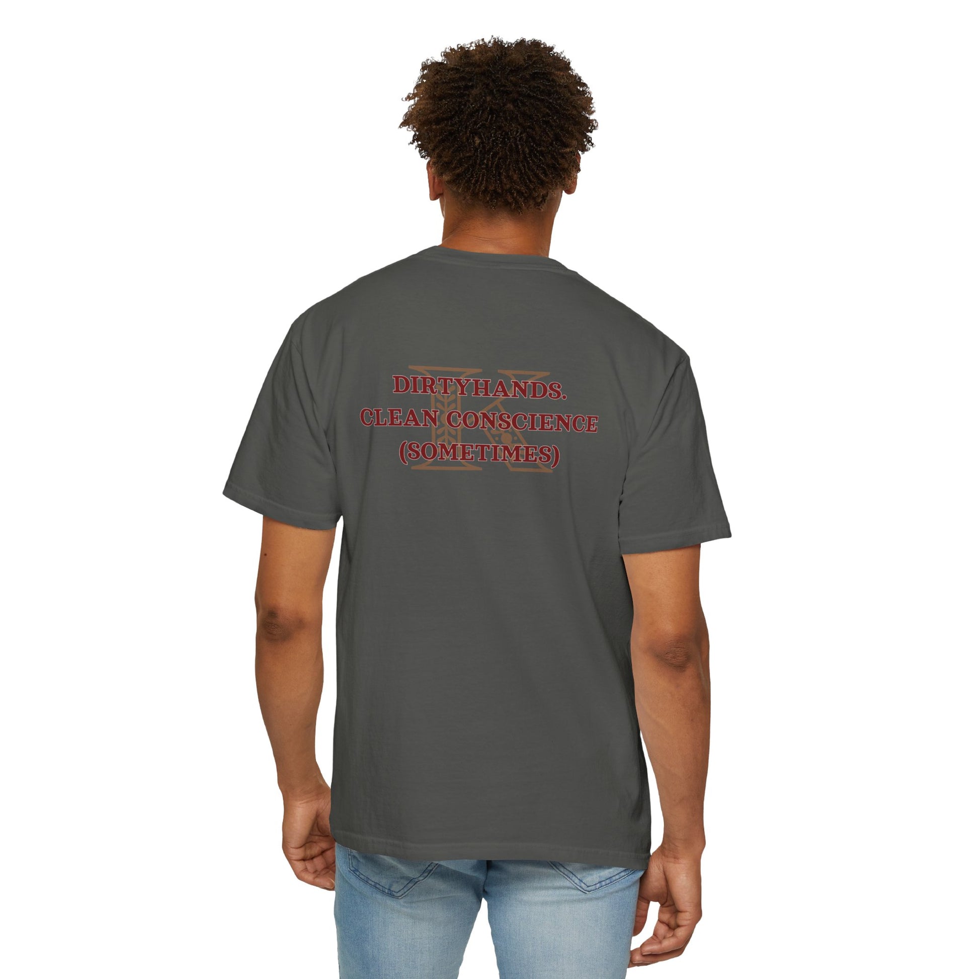 T-shirt Dirtyhands Kaz Brekker Six of Crows Graphite Mockup