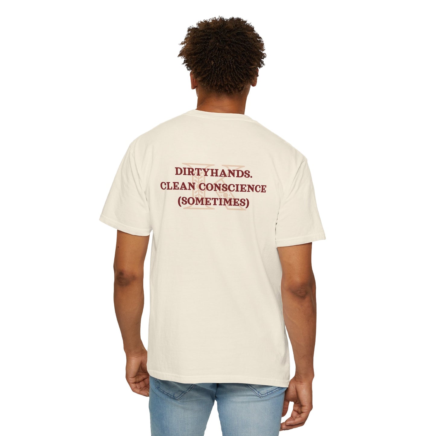 T-shirt Dirtyhands Kaz Brekker Six of Crows Ivory Mockup