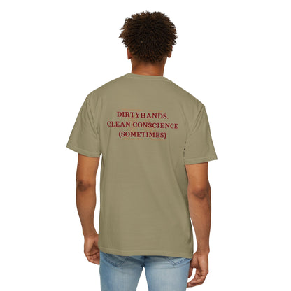 T-shirt Dirtyhands Kaz Brekker Six of Crows Khaki Mockup
