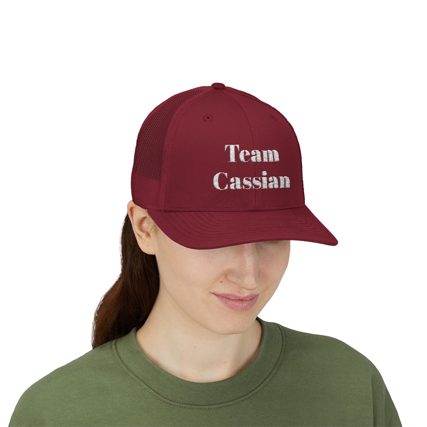 Team Cassian Trucker Hat Cranberry