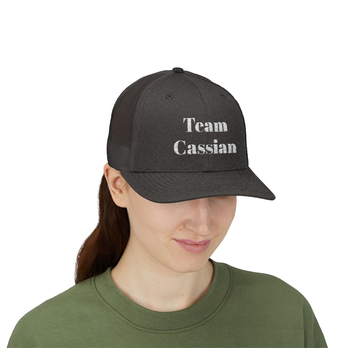 Team Cassian Trucker Hat Dark Heather Grey