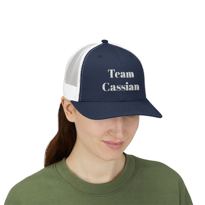 Team Cassian Trucker Hat Navy/White