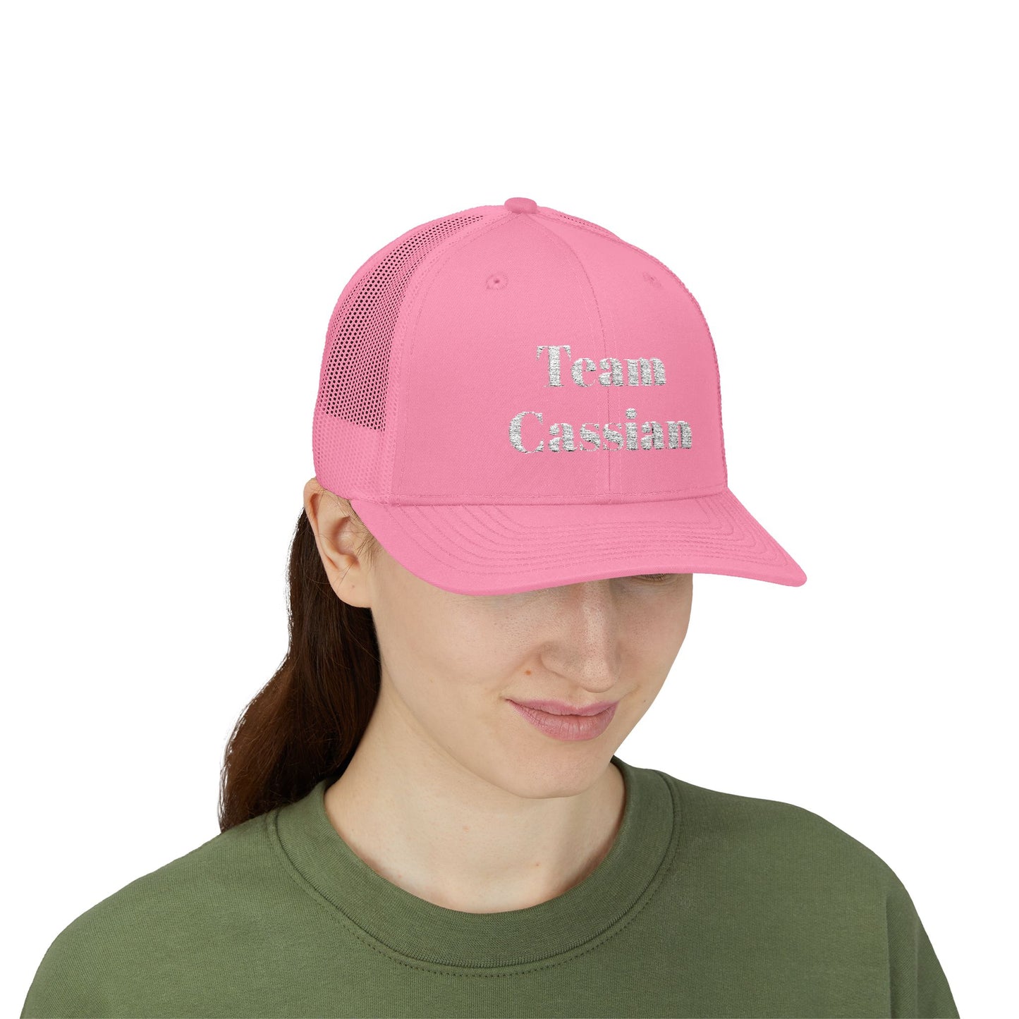 Team Cassian Trucker Hat Pink