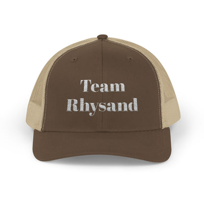 Team Rhysand Sparkly Trucker Hat Brown/Khaki