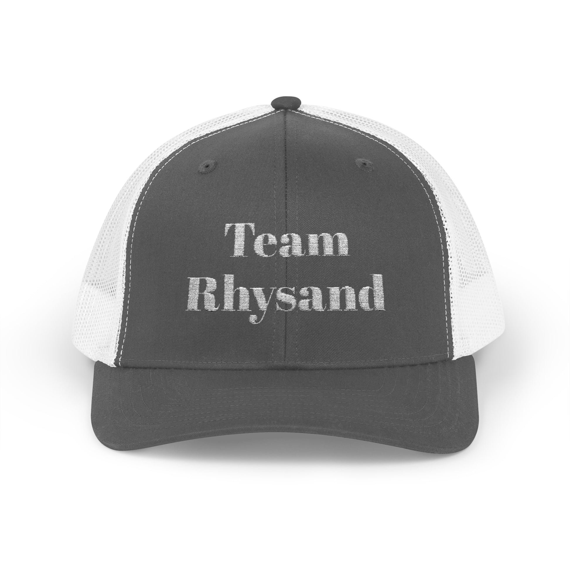 Team Rhysand Sparkly Trucker Hat Charcoal/white