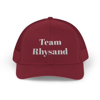 Team Rhysand Sparkly Trucker Hat Cranberry