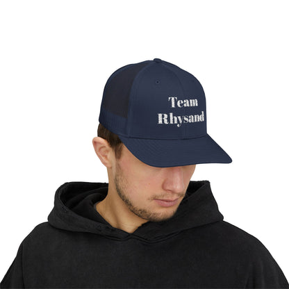 Team Rhysand Sparkly Trucker Hat Navy mockup