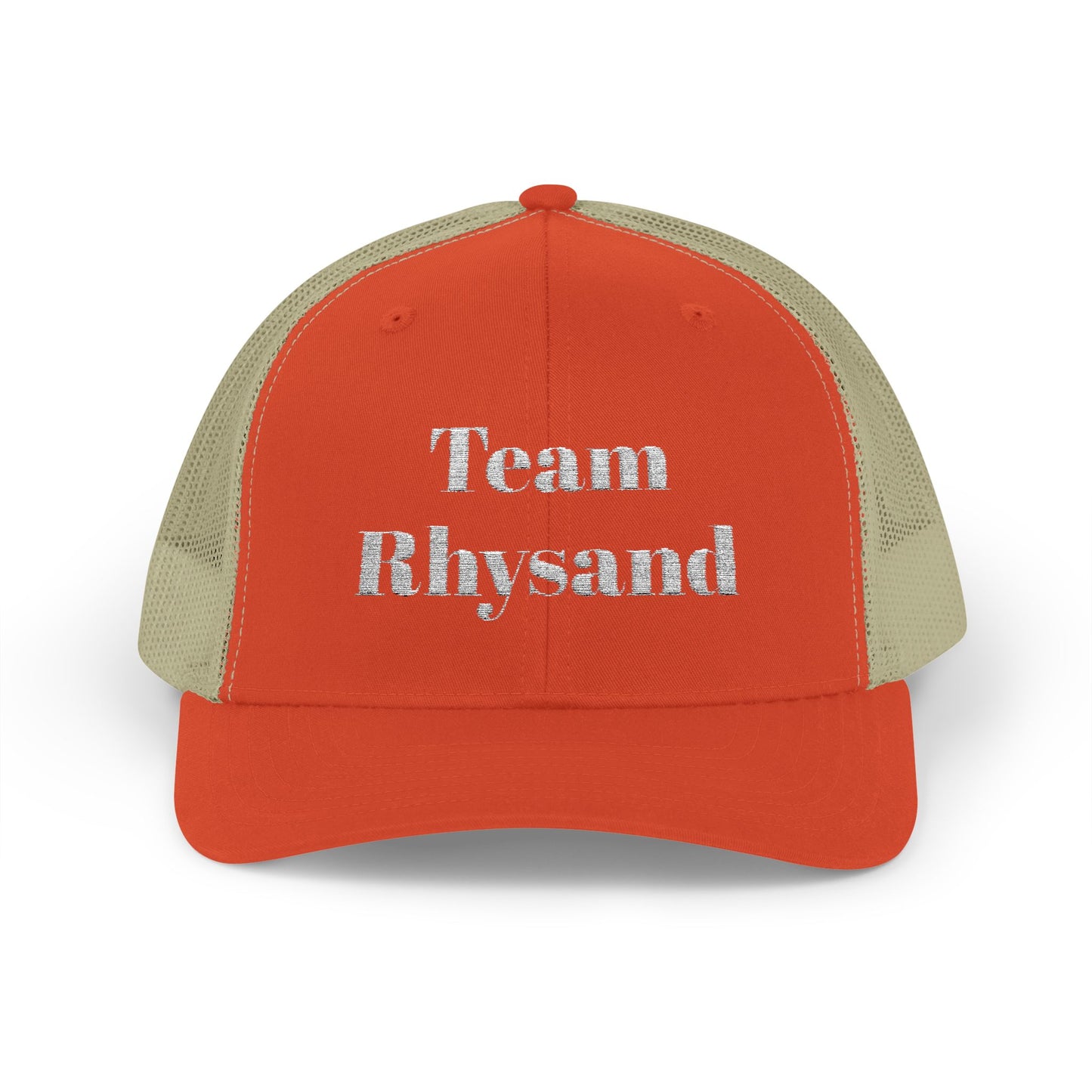 Team Rhysand Sparkly Trucker Hat Rustic Orange/Khaki