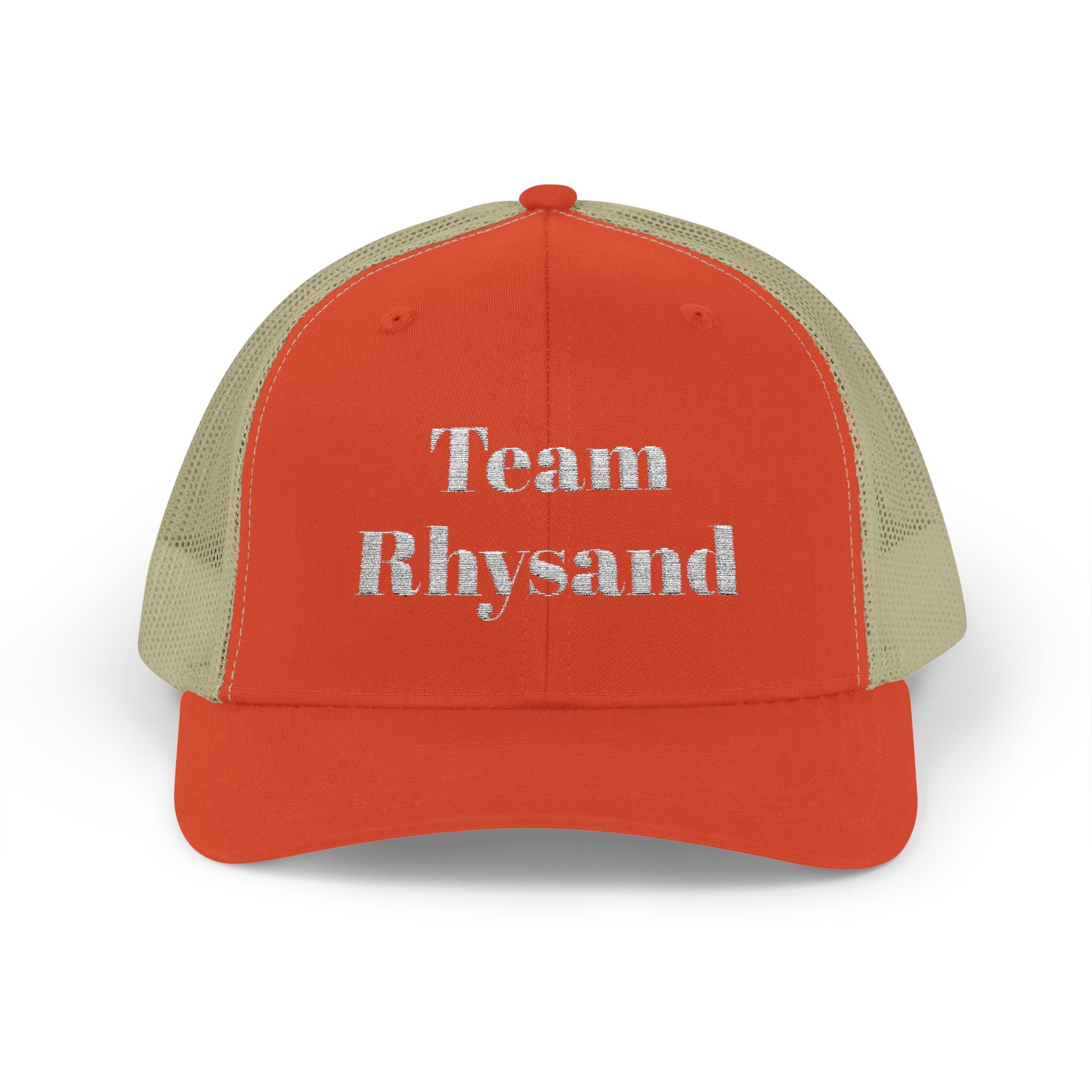 Team Rhysand Sparkly Trucker Hat Rustic Orange/Khaki