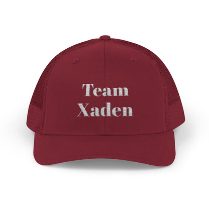 Team Xaden Trucker Hat Cranberry