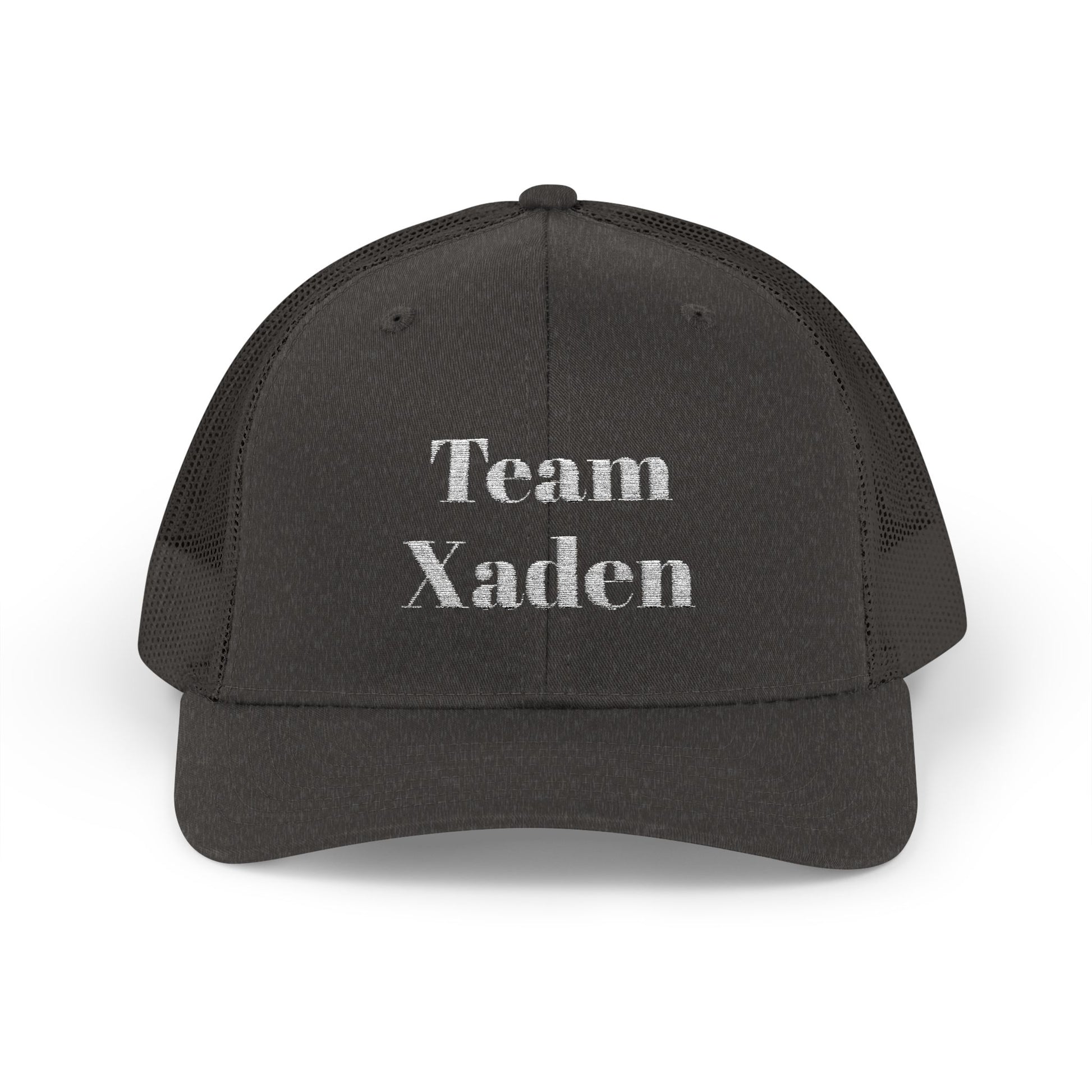 Team Xaden Trucker Hat Dark Heather Grey