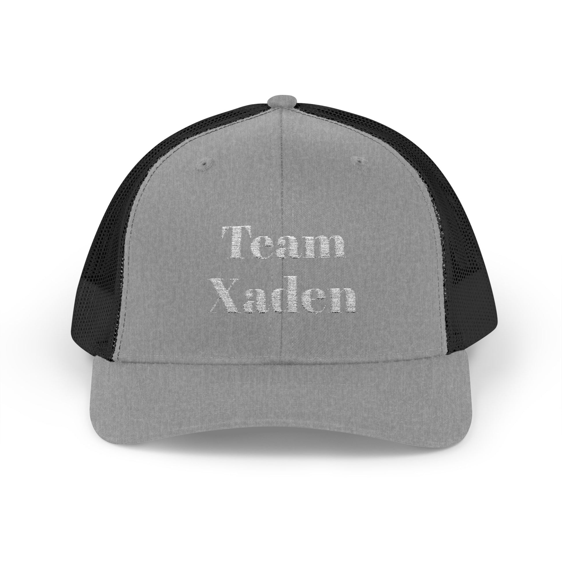 Team Xaden Trucker Hat Heather Grey/Black
