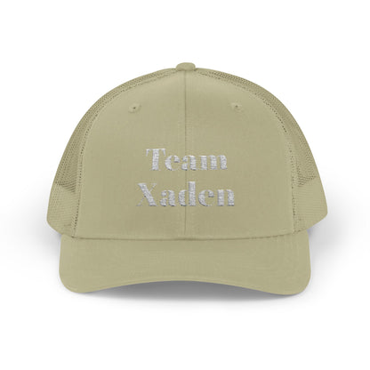 Team Xaden Trucker Hat Khaki
