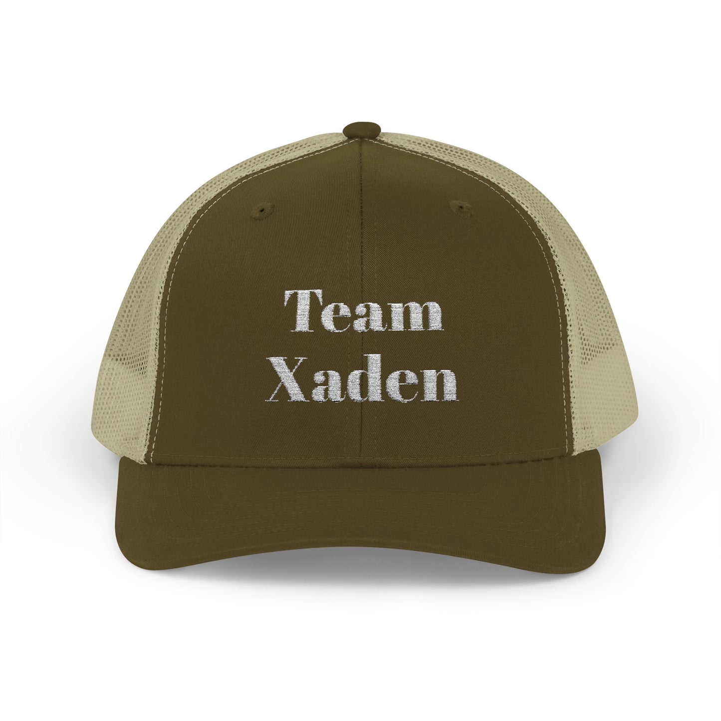 Team Xaden Trucker Hat Moss/Khaki
