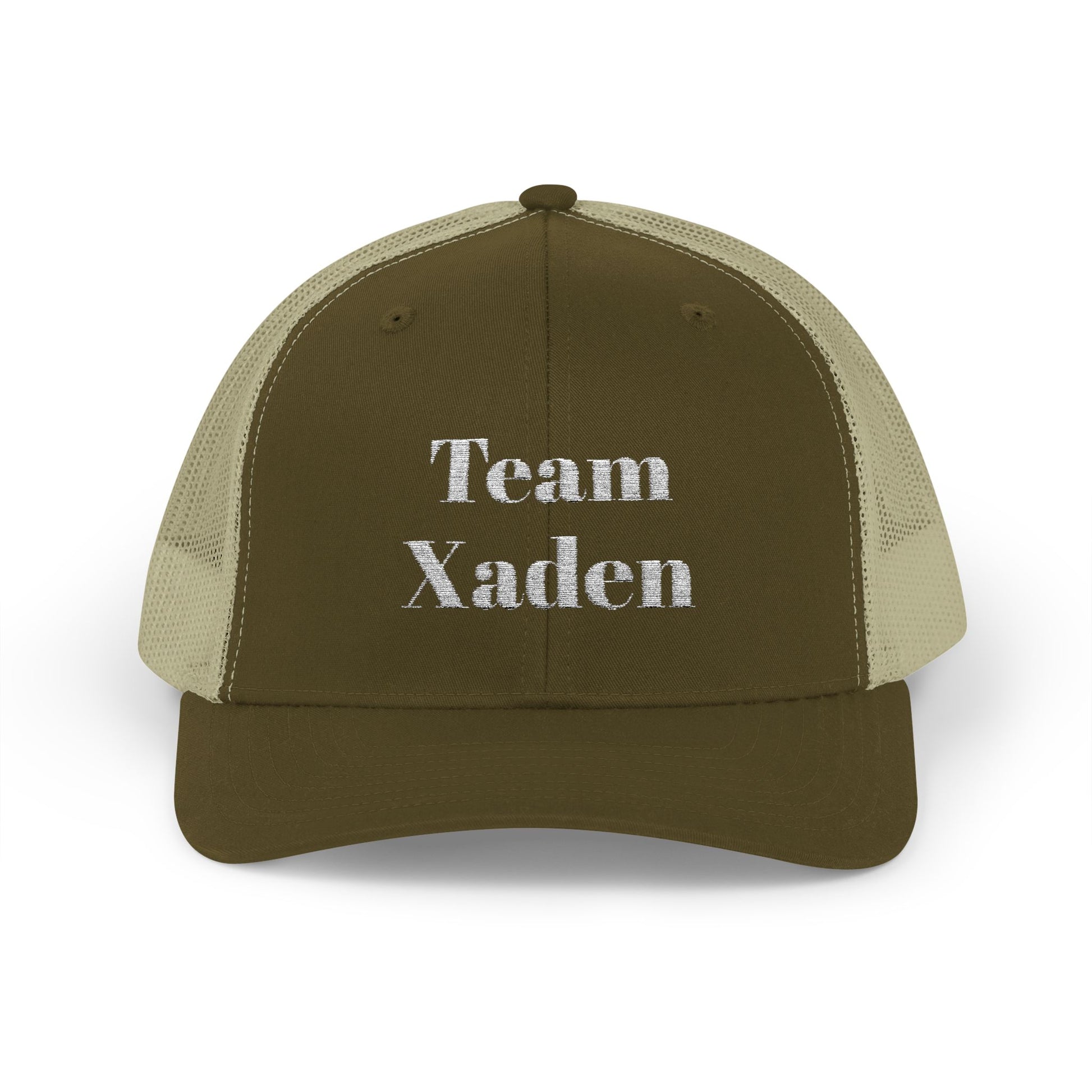 Team Xaden Trucker Hat Moss/Khaki