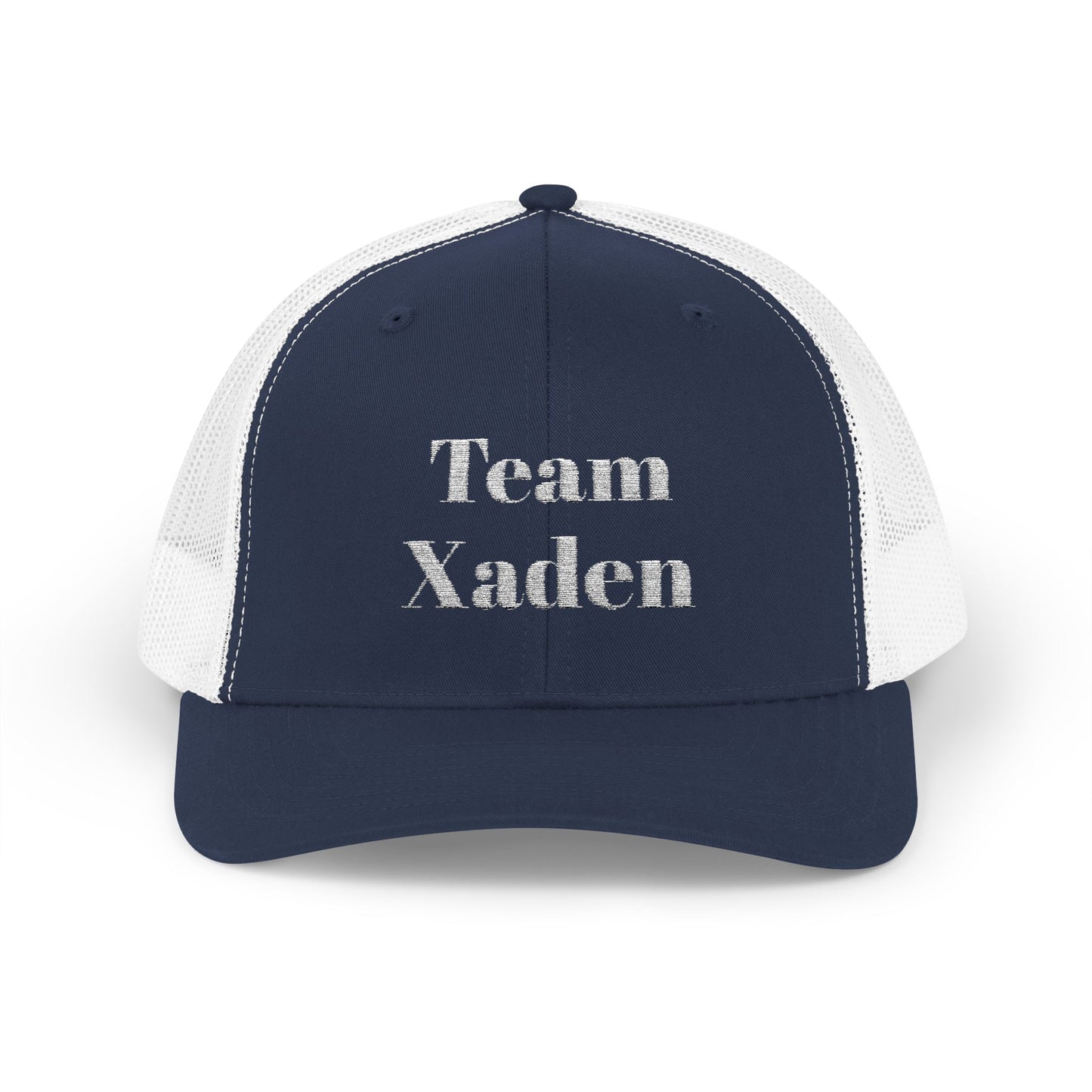 Team Xaden Trucker Hat Navy/White