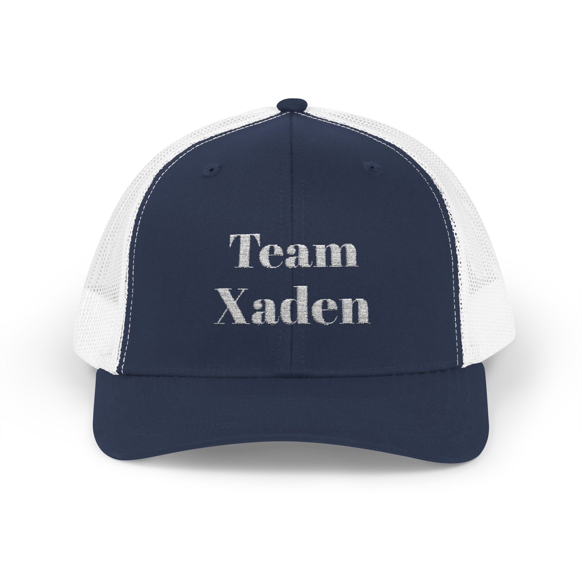 Team Xaden Trucker Hat Navy/White
