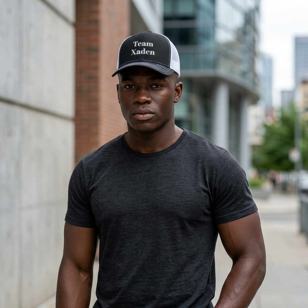 Team Xaden Trucker Hat mockup