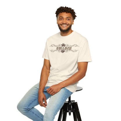 The Man, The Myth, The Red Flag with Abs Shirt Ivory Mockup 3