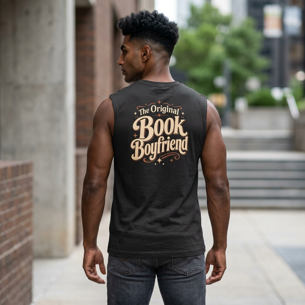 The Original Book Boyfriend tank top heather grey
