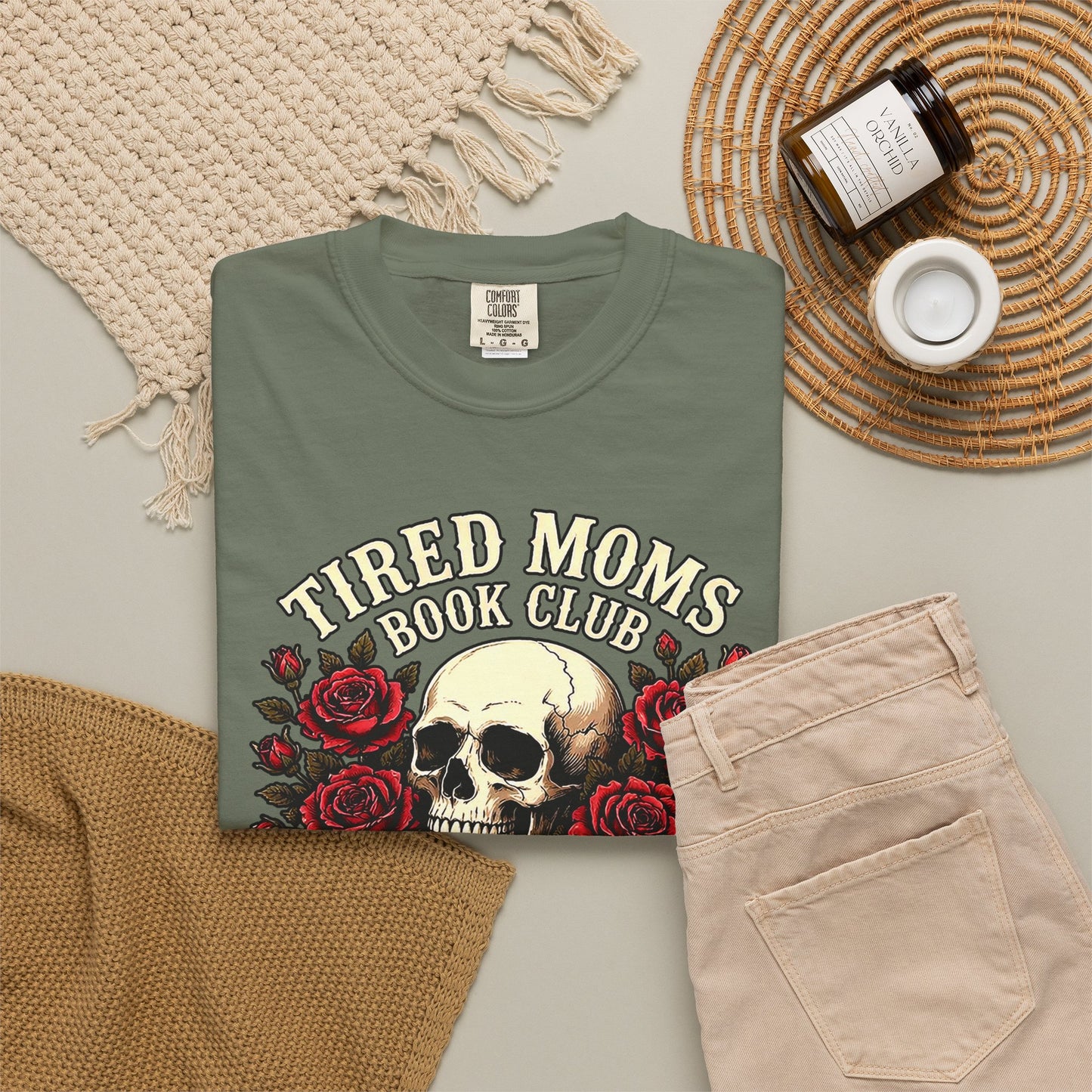 Tired_Moms_T-Shirt_Skull_Colorful_Moss
