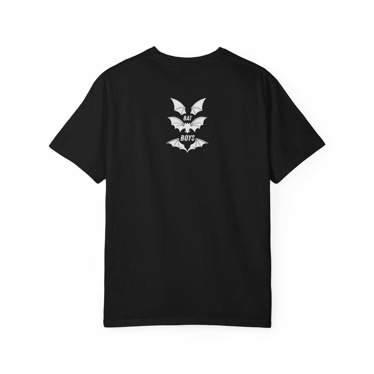 Unisex Garment-Dyed 'Bat Boys' Graphic T-Shirt Black