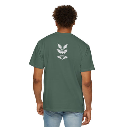 Unisex Garment-Dyed 'Bat Boys' Graphic T-Shirt Blue Spruce