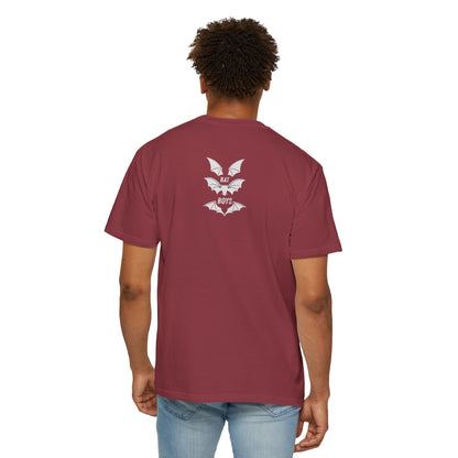 Unisex Garment-Dyed 'Bat Boys' Graphic T-Shirt Chili