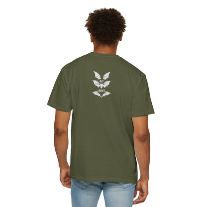Unisex Garment-Dyed 'Bat Boys' Graphic T-Shirt Hemp