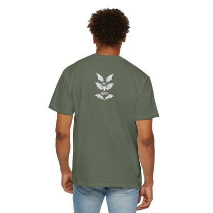Unisex Garment-Dyed 'Bat Boys' Graphic T-Shirt moss