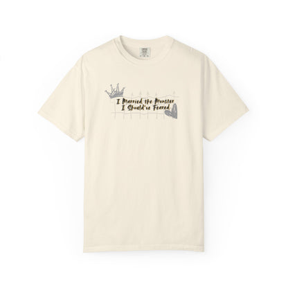 Unisex T-shirt 'I Married the Monster I Should've Feared' King of Battle and Blood by Scarlett St Clair Ivory
