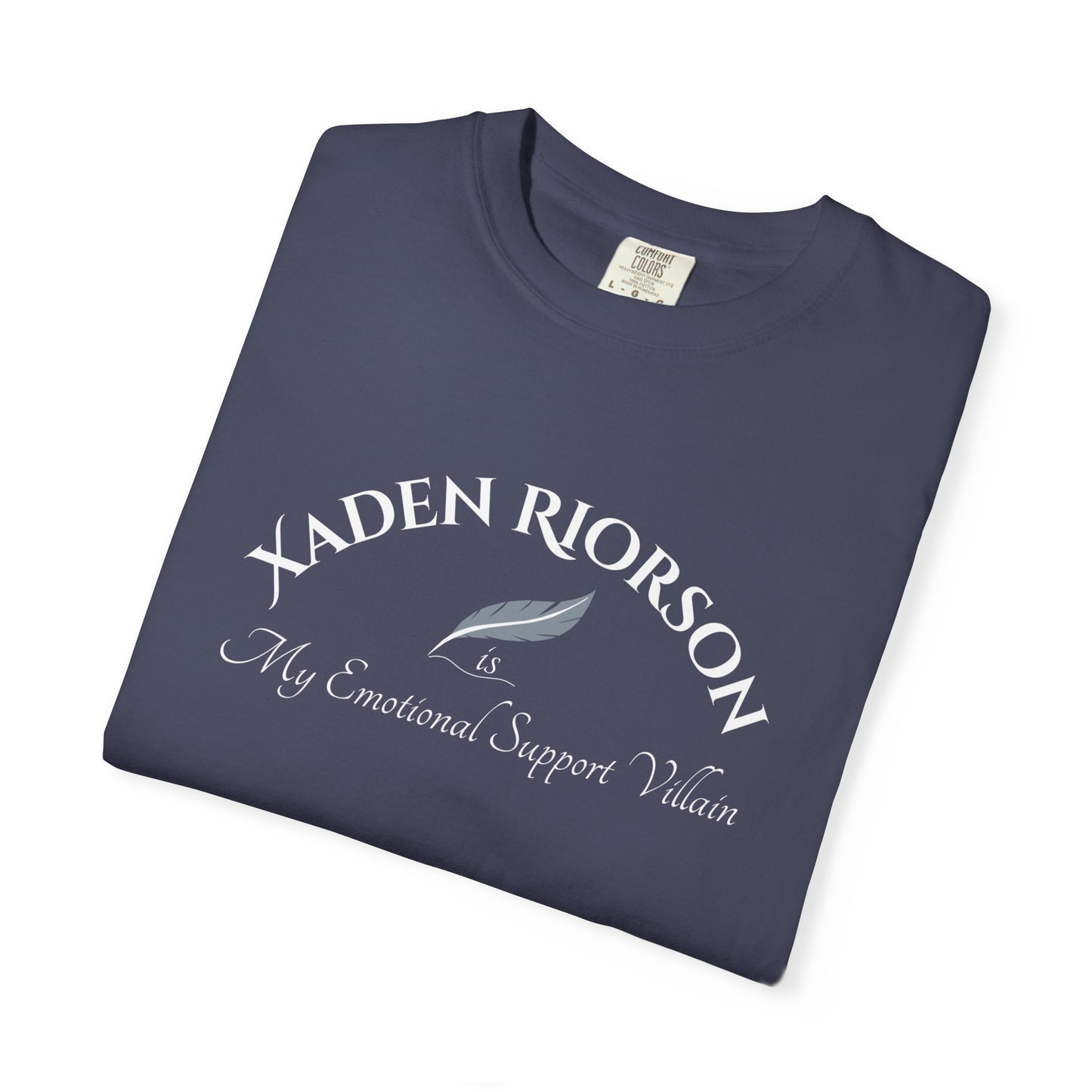 Xaden Riorson Is My Emotional Support Villain Shirt Denim Folded
