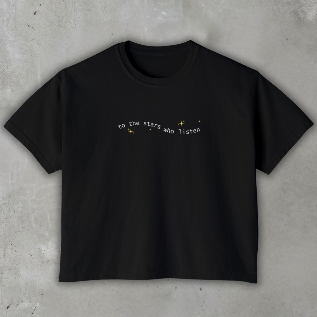 to_the_stars_who_listen_boxy_tee_Black