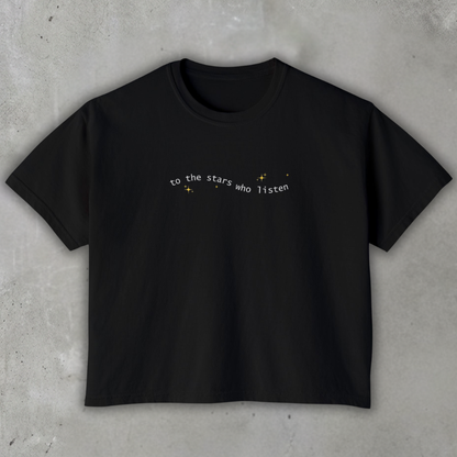 to_the_stars_who_listen_boxy_tee_Black