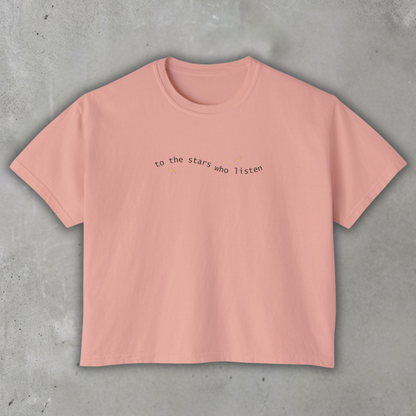 to_the_stars_who_listen_boxy_tee_Peachy